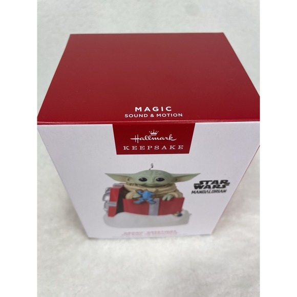 Hallmark Keepsake Grogu Greetings Star Wars Mandalorian Ornament NIB - Picture 3 of 7